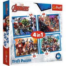 Trefl : bátor bosszúállók 4 az 1-ben puzzle - 35, 48, 54, 70 darabos puzzle, kirakós