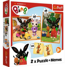 Trefl Bing és barátai puzzle és memória játék (226371) (T226371) kreatív és készségfejlesztő