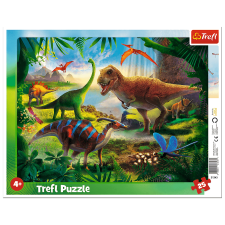 Trefl : Dinoszauruszok - 25 darabos keretes puzzle (31343) puzzle, kirakós