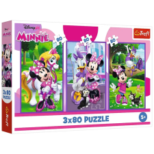 Trefl Disney: Minnie egér és barátai 3x80db-os puzzle - Trefl puzzle, kirakós