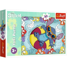 Trefl Disney Stitch élvezi a nyaralást 30 db-os puzzle – Trefl puzzle, kirakós