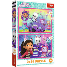 Trefl Gabi babaháza - Játék Gabival 2 x 24 darabos puzzle (34433) puzzle, kirakós