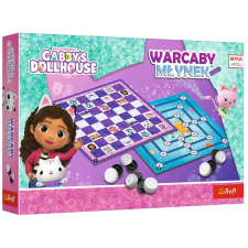 Trefl Gry Gabby&#039;s Dollhouse Trefl 02800 Dáma és Malom játék társasjáték