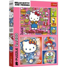 Trefl : hello kitty és barátai - 2 x 200 darabos puzzle puzzle, kirakós