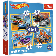 Trefl Hot Wheels 4 az 1-ben puzzle - Trefl puzzle, kirakós