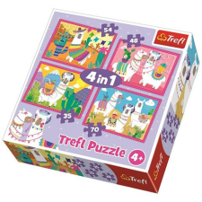 Trefl Láma vakációja 4 az 1-ben puzzle (34322) (5900511343229) - Kirakós, Puzzle puzzle, kirakós