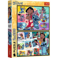Trefl Lilo és Stitch boldog élete 2x200-as puzzle - Trefl (13334 TR) puzzle, kirakós