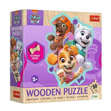Trefl Mancs őrjárat fa puzzle 50 db-os - Vidám kutyacsapat puzzle, kirakós
