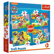 Trefl Mancs Őrjárat: Szaladgáló kutyusok 4 az 1-ben puzzle szett puzzle, kirakós