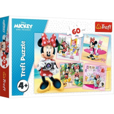 Trefl : Minnie egér a fotós puzzle - 60 darabos puzzle, kirakós