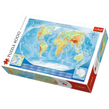 Trefl Nagy földrajzi világtérkép 4000db-os puzzle (45007T) (5900511450071) - Kirakós, Puzzle puzzle, kirakós