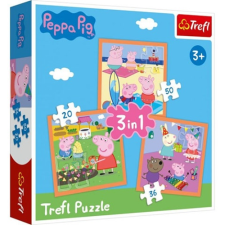 Trefl Peppa malac: A leleményes Peppa 3 az 1-ben puzzle puzzle, kirakós