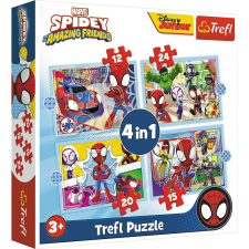 Trefl Pókember csapata - 4 az 1-ben puzzle puzzle, kirakós