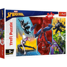 Trefl : pókember - fejjel lefelé puzzle - 100 darabos puzzle, kirakós