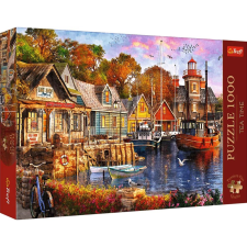 Trefl Premium Plus Tea Time Tengerparti kikötő - 1000 darabos puzzle (10796) puzzle, kirakós