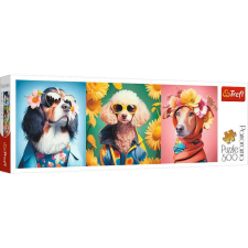 Trefl Puzzle Trefl 500 Panoráma Kutya divatbem puzzle, kirakós