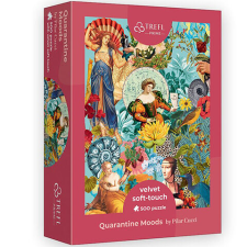 Trefl Quarantine Moods bársony puha tapintású 500 db-os puzzle – Trefl kreatív és készségfejlesztő