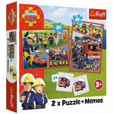 Trefl Sam a tűzoltó puzzle és memóriakártya 2 az 1-ben szett – Trefl memóriajáték