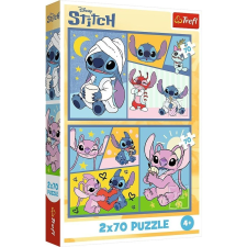 Trefl Stitch és barátai 2x70db-os puzzle - Trefl (34444 TR) puzzle, kirakós