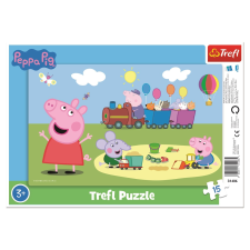 Trefl Trefl puzzle Peppa malac: Vidám vonat 15 darabos puzzle, kirakós