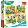 Trefl Treflik Közös Mulatsága 4 Az 1-ben Puzzle - Lányoknak és Fiúknak, 3 éves kortól (34358 TREFL)