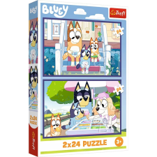 Trefl Vicces Bluey 2x 24 darabos puzzle (34446) puzzle, kirakós