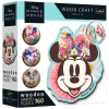 Trefl Wood Craft: Disney - Stílusos Minnie egér 160 db-os prémium fa puzzle - Trefl