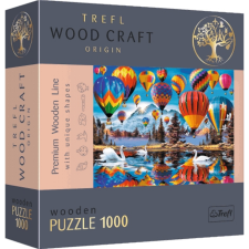 Trefl Wood Craft: Színes hőlégballonok 1000db-os prémium fa puzzle - Trefl puzzle, kirakós