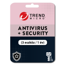 Trend Micro Antivirus + Security (3 eszköz / 1 év) (Elektronikus licenc) karbantartó program