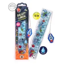 TRENDHAUS Vonalzó Trendhaus Space Adventure Galaxy könyvjelző funkcióval, 18 cm vonalzó
