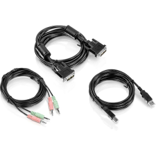 Trendnet Kabelset DVI-I, USB und Audio KVM TK-232DV 3m (TK-CD10) kábel és adapter