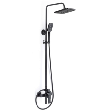  TRENDY&#039;S Zuhanyoszlop, három funkcióval, matt fekete fürdőkellék