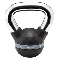 Trendy Kettlebell, füles súlyzó, fekete-króm, 4 kg, Trendy Premium kettlebell