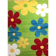 Trendy Kids 200x280 cm Trendy Kids Zöld virágos D236A, gyerekszőnyeg lakástextília