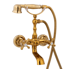 TRENDY S Trendy's csaptelep, arany fali tartó csaptelep