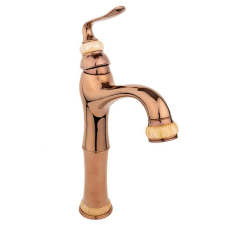 TRENDY S Trendy's Mosdócsaptelep, Munkalapra Szerelhető, Leeresztő Szeleppel, Rose/Gold csaptelep