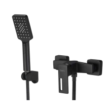 TRENDY S TRENDY'S zuhanycsaptelep, falra szerelhető, matt fekete csaptelep