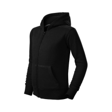  Trendy Zipper felső gyerek fekete 122 cm/6 éves gyerek pulóver, kardigán