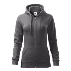  Trendy Zipper felső női acélszürke S