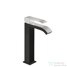 Tres CUADRO EXCLUSIVE mosdó csaptelep, leeresztő nélkül, fekete/króm 00661001NE csaptelep