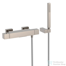 Tres CUADRO EXCLUSIVE Termosztátos kádtöltő csaptelep, acél 507174039 csaptelep