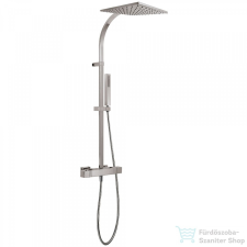 Tres - Cuadro Exclusive Termosztátos Zuhanyszett fejzuhannyal, kézizuhannyal steel 00739502AC csaptelep