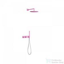Tres - Study Exclusive Falsík alatti, Termosztátos zuhanyszett, kézizuhannyal, fejzuhannyal, BLOCK SYSTEM, fuchsia 20735201TFU csaptelep