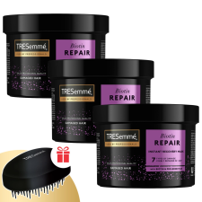 Tresemme TRESemmé Biotin + Repair 7 Hajpakolás károsodott hajra 3x440ml + Ajándék TRESemmé fésű kozmetikai ajándékcsomag