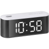 Trevi EC 883 digitális ébresztőóra és hőmérő fekete-fehér
