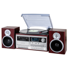 Trevi TT1072 E Retro bakelit lemezjátszó sötét fa lemezjátszó