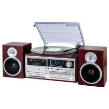 Trevi TT 1072 E fekete retro bakelit lemezjátszó/Mini HiFi rendszer lemezjátszó
