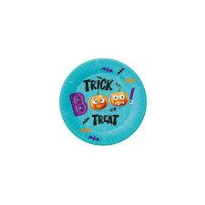 Trick or Treat papír tányér - 18 cm, 6 db / csomag party kellék