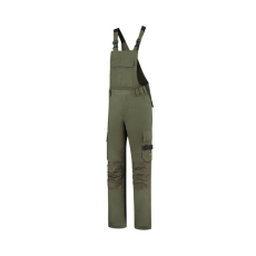 TRICORP Bib &amp; Brace Twill Cordura kantáros munkanadrág unisex army 48