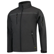 TRICORP Luxury Softshell softshell kabát unisex sötétszürke XL munkaruha